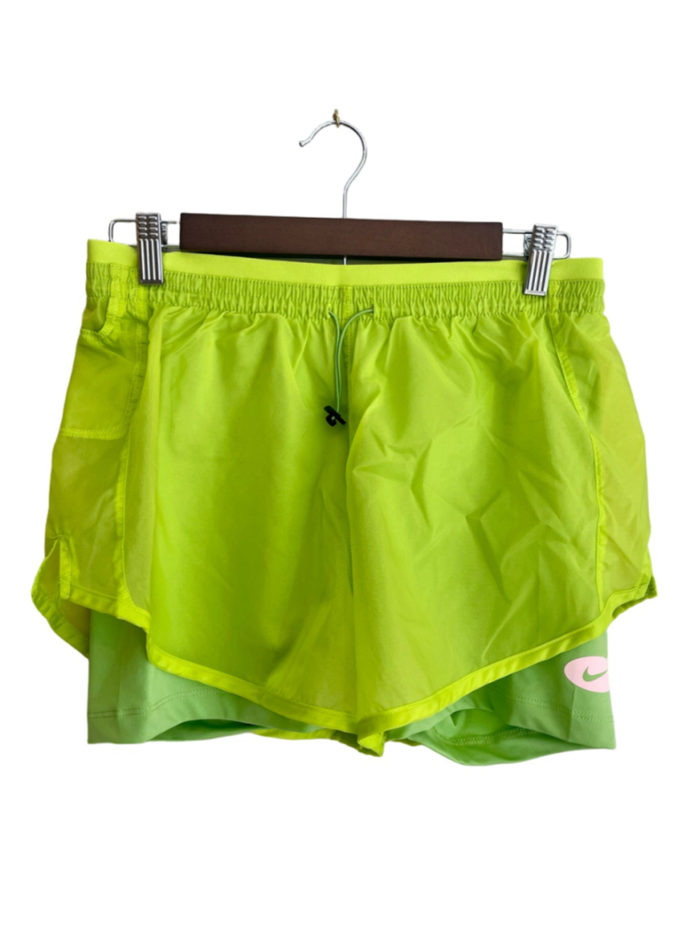 Nike Tempo Luxe Running Shorts Icon Clash Green Size S NWT DM7739